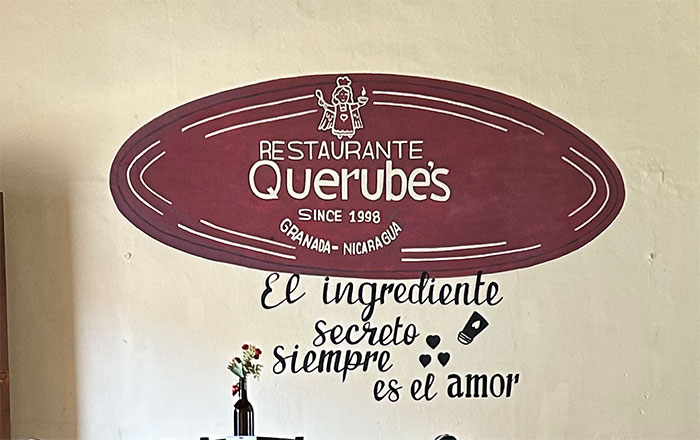 Restaurant Querube's in Granada Nicaragua